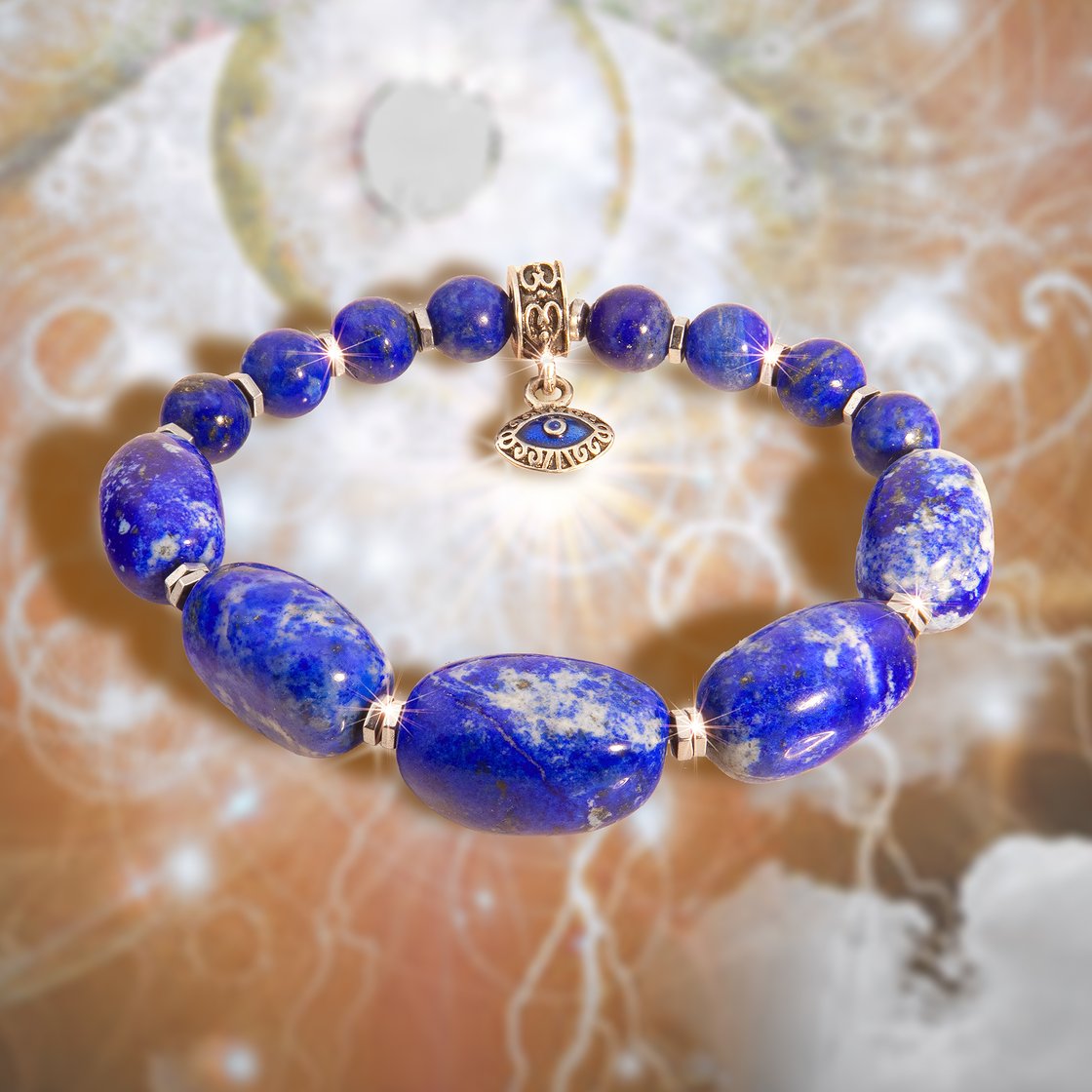 Lapis Third Eye Bracelet